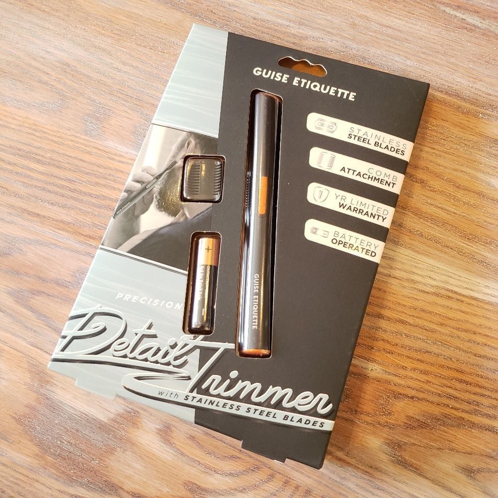 Guise Etiquette Precision Detail Trimmer Stainless Steel Blades NIB